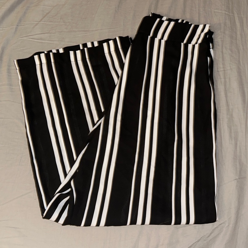 Live To Be Spoiled Striped Flared Pants